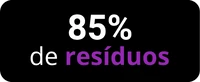 85% de resíduos